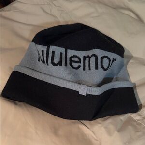 lululemon athletica Black and Light Gray Knit Beanie